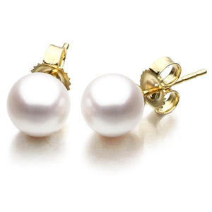 Matheu's Pearls 14k Yellow Gold Freshwater Studs ESFW11010Y