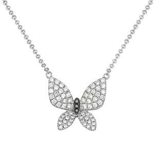 Matheus 14k White Gold Two Toned Diamond Butterfly AP154793