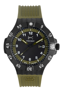 Glock Timepieces Black & Green Strap GW-15-4-22