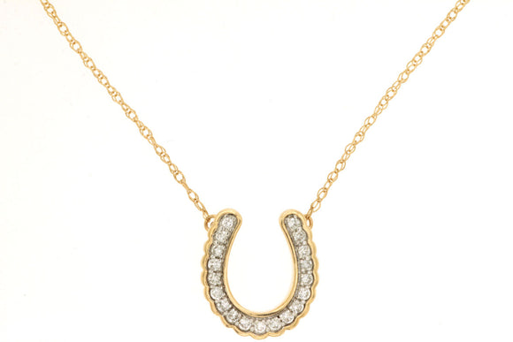 Matheus Diamond HorseShoe Necklace H1823D