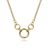Gabriel & Co 14K Yellow Gold Hollow Tube Link Necklace