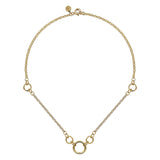 Gabriel & Co 14K Yellow Gold Hollow Tube Link Necklace