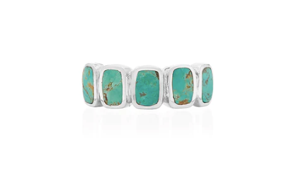 Anna Beck Turquoise Multi-Cushion Ring RG10172-SILVER