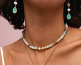 Anna Beck Beaded Amazonite Necklace NK10360-GAMAZ