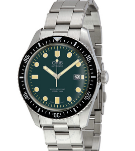 ORIS Divers Automatic Green Dial Men's Watch 01 733 7720 4057-07 8 21 18