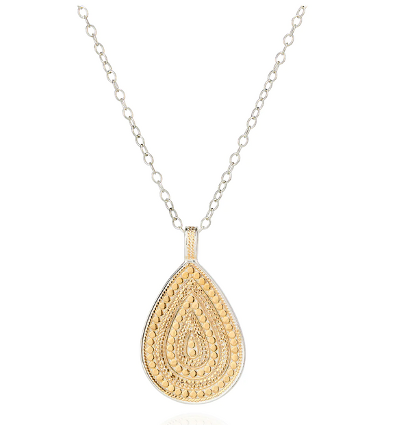 Anna Beck Classic Large Teardrop Necklace - Reversible 4300N