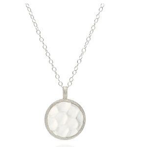 Anna Beck Hammered Pendant Necklace - Gold & Silver NK10194