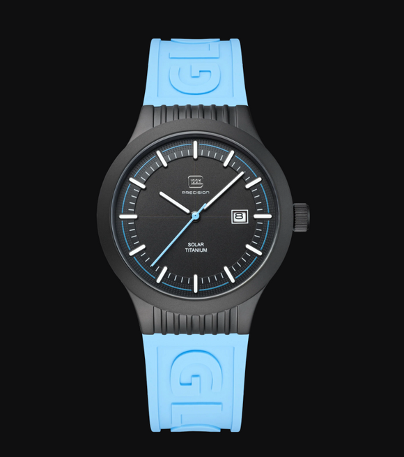 Glock Timepieces Black Titanium Blue Strap GW-6-1-22