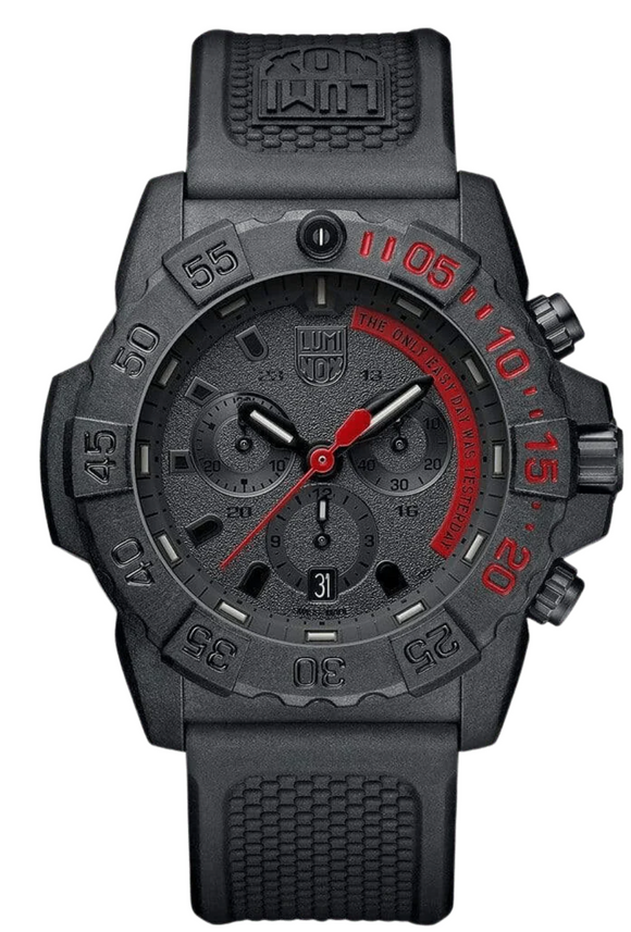 Luminox Navy Seal Chronograph Black and Red Dial XS.3581.EY
