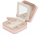 WOLF Rose Quartz Caroline Zip Travel Case 329915