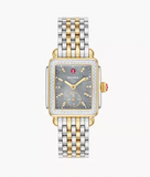 Michele Ladies Deco Mid 18k Gold Two Toned MWW06V000132