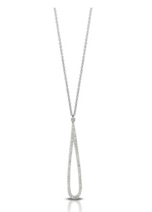 Doves by Doron Paloma All Diamond Collection Drop Necklace N6766-W