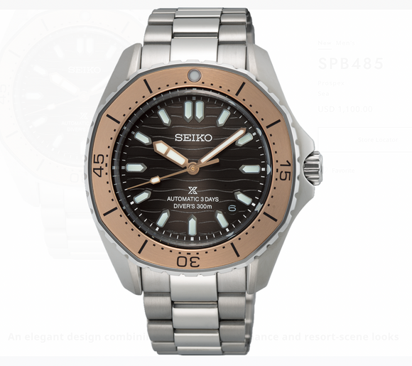 Seiko Prospex Sea Automatic Divers SPB485