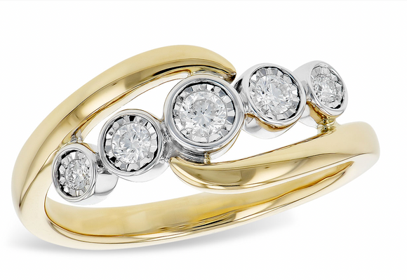 Allison Kaufman 14KT Gold Diamond Ring D5801