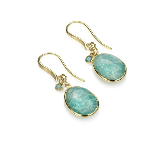 Jorge Revilla Amazonite & Apatite, 18kt Gold PE-129-900JAZO