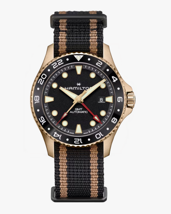 Hamilton Khaki Navy Scuba Automatic GMT 43mm Bronze H82565930