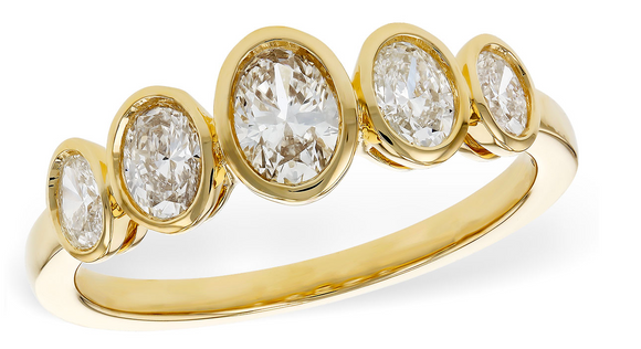 Allison Kaufman Diamond Oval Ring W2716