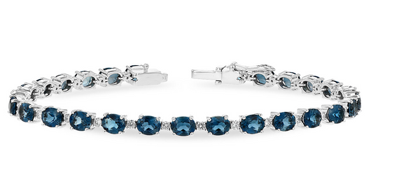 Allison Kaufman London Blue Topaz Bracelet B1216