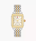 Michele Deco Mid Two-Tone 18K Gold-Plated Diamond Dial Watch MWW06V000042