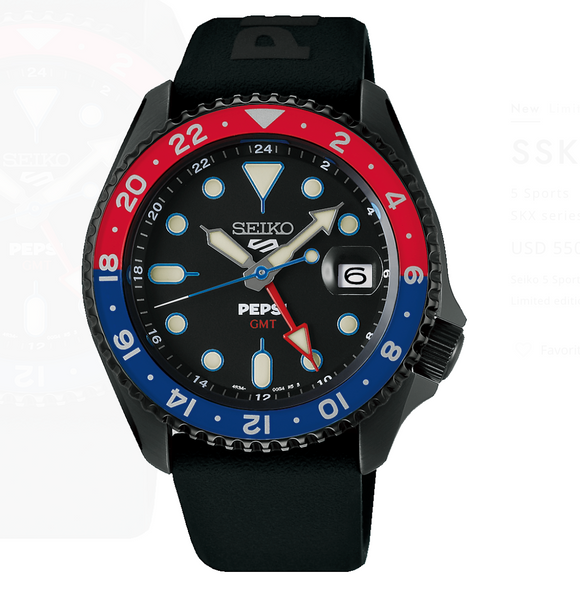 Seiko 5 Sports SKX Pepsi Series Limited Edition SSK047