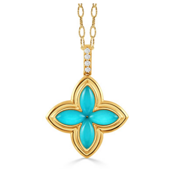 Doves By Doron Paloma 18K Yellow Gold Ravenna P11754TQ-Y