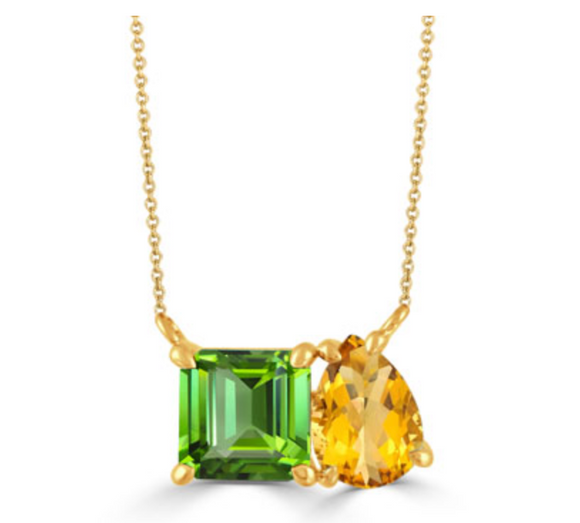 Doves By Doron Paloma Period and Citrine Necklace N11641PDCT