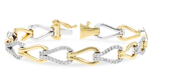 Allison Kaufman Yellow Gold and Diamond Bracelet B1380_YW