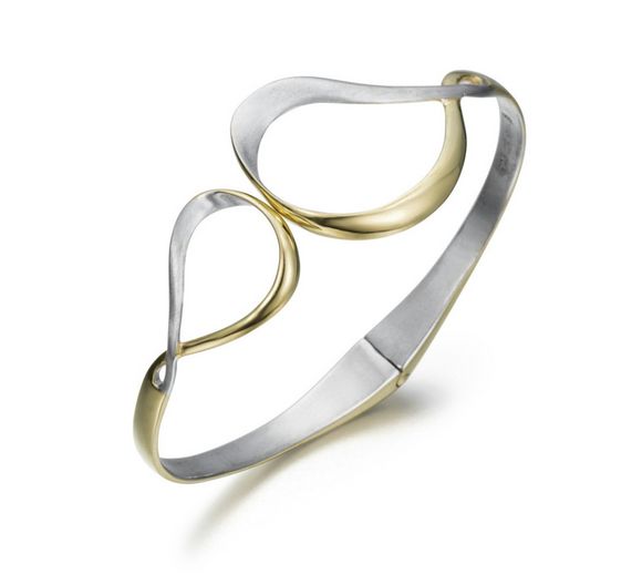 Jorge Revilla VENICE Bangle in Silver. 18k Gold Vermeil PU121-0947OM