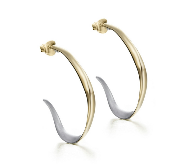 Jorge Revilla VENICE Earrings in Silver. 18k Gold Vermeil PE-121-0613OM