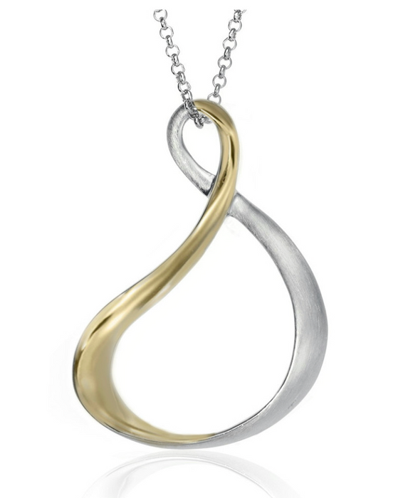 Jorge Revilla VENICE Pendant in Silver. 18k Gold Vermeil CG121-0593OM