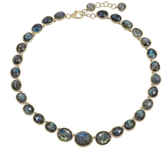 Jorge Revilla Labradorite Necklace in 18k Gold Vermeil CL-129-005LO