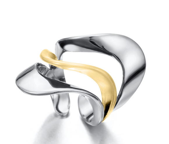 Jorge Revilla Sculptural Two Toned Fashion Ring O121-6744OH18