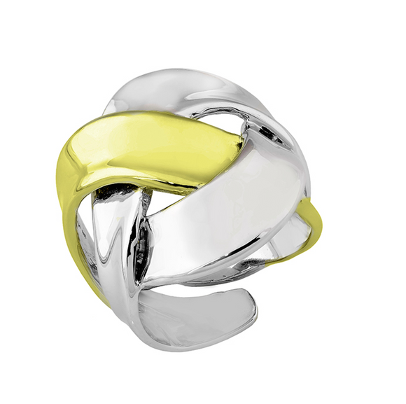 Jorge Revilla Two Toned 18k Gold Fashion Ring A121-9745OM18