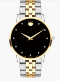 Movado Mens Museum Classic Two Toned Black Dial 0607202