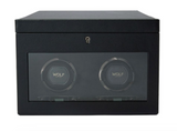 Wolf British Racing Double Watch Winder with Storage 792202