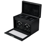 Wolf British Racing Double Watch Winder with Storage 792202