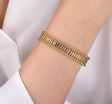 Gabriel & Co 14K Yellow Gold Bujukan Cuff Bracelet