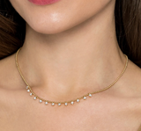 Gabriel & Co 14K Yellow Gold Diamond Drop Necklace