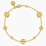 Gabriel & Co Chain Bracelet Station 14K Yellow Gold Bujukan