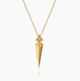 Gabriel & Co 14K Yellow Gold Bujukan Clover and Triangle Pyramid Pendant Necklace