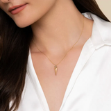 Gabriel & Co 14K Yellow Gold Bujukan Clover and Triangle Pyramid Pendant Necklace