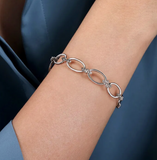 Gabriel & Co 925 Sterling Silver Link Chain Bracelet-Bujukan