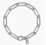 Gabriel & Co 925 Sterling Silver Chain Bracelet Bujukan