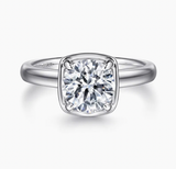 Gabriel & Co Deedie 14K White Gold Round Diamond Engagement Ring