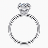 Gabriel & Co Deedie 14K White Gold Round Diamond Engagement Ring
