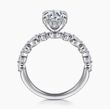 Gabriel & Co Lanna 14K White Gold Round Diamond Engagement Ring
