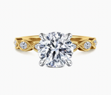 Gabriel & Co Cove 14K Yellow Gold Round Diamond Engagement Ring