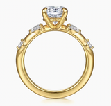 Gabriel & Co Carinna  14K Yellow Gold Oval Diamond Engagement Ring