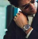 Seiko King Purple Dial Gold Accent Stainless Steel SLA083