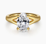 Gabriel & Co Sanah 14K Yellow Gold Split Shank Oval Diamond Engagement Ring